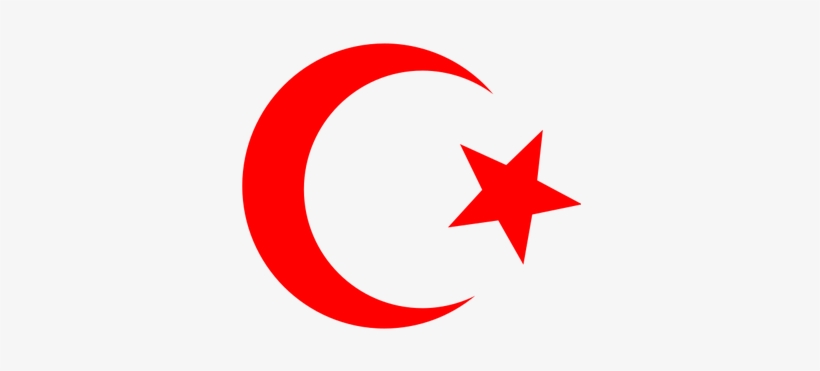 Red Moon Cliparts - Red Crescent And Star, transparent png