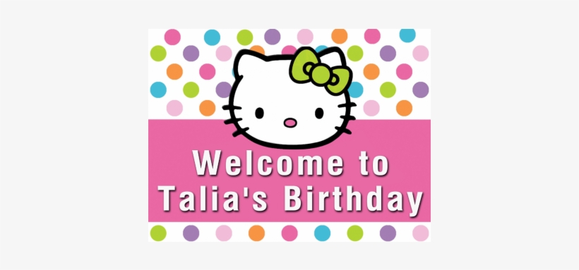 Hello Kitty Welcome-400x400 - Sample Invitation Hello Kitty, transparent png