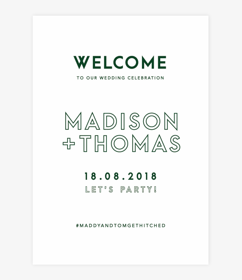 Once Wed Welcome Sign - Welcome, transparent png