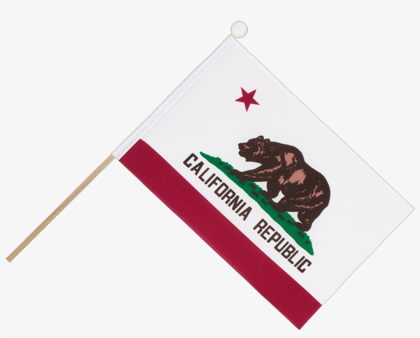 Hand Waving Flag 6x9" - California Mini Flag - 6x9", transparent png