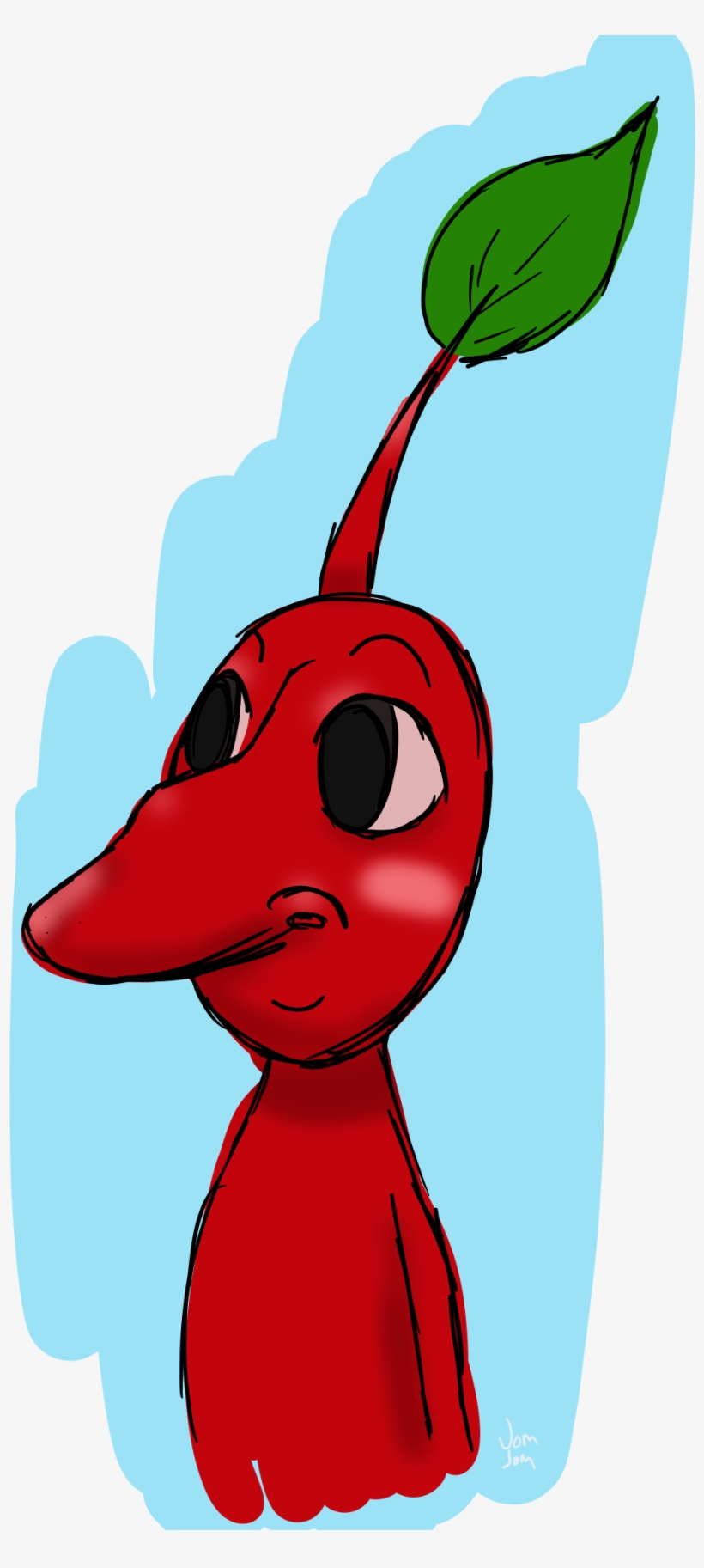 Author Comments - Pikmin With A Nose, transparent png