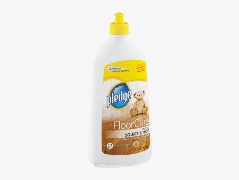 Pledge 4-in-1 Wood Floor Cleaner, Citrus - 27 Fl Oz, transparent png