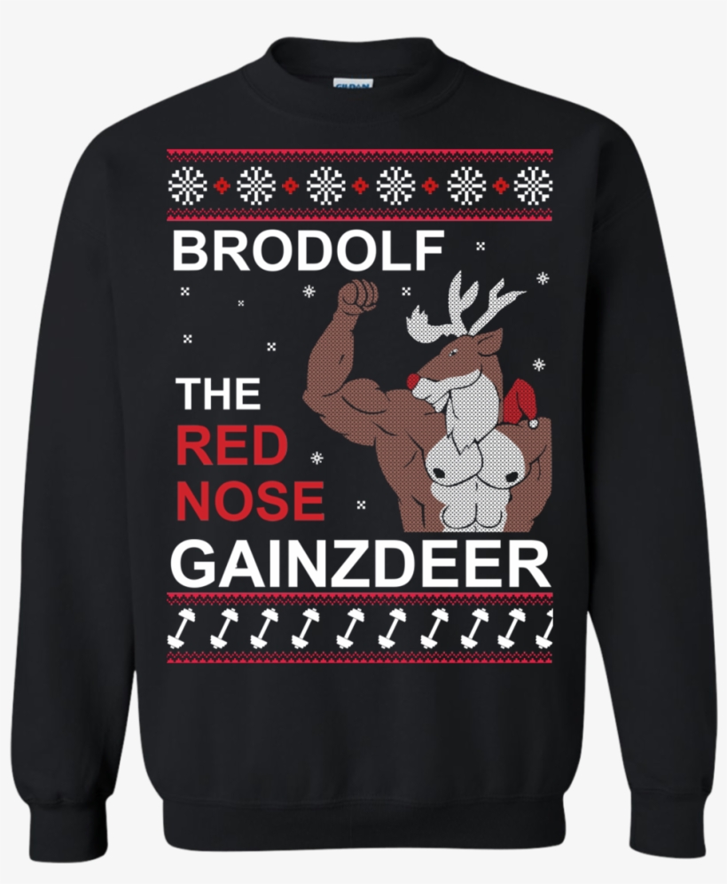Image 307 Brodolf The Red Nose Gainzdeer Christmas - Darth Vader Christmas Sweater, transparent png