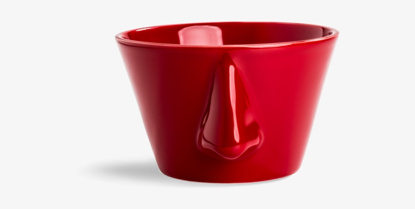 Set Of 2 Red Nose Bowl Naso - Ceramic, transparent png