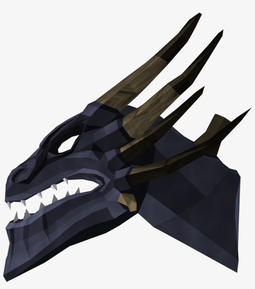 King Black Dragon Head - Black Dragon Head, transparent png