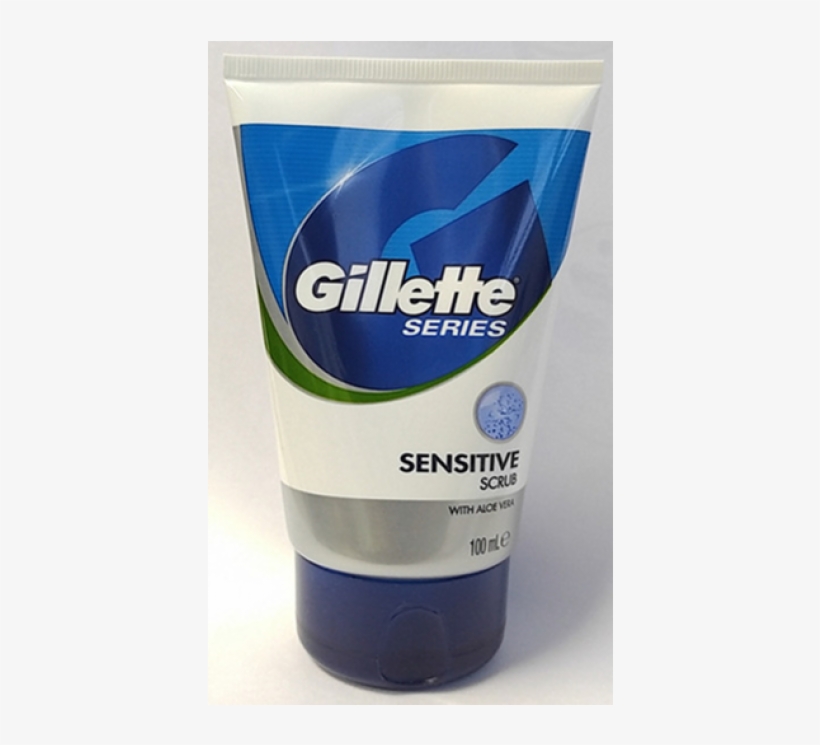 Gillette Series Sensitive Scrub With Aloe Vera 100ml - Gillette Series Pre Shave Scrub With Aloe Vera 100ml, transparent png