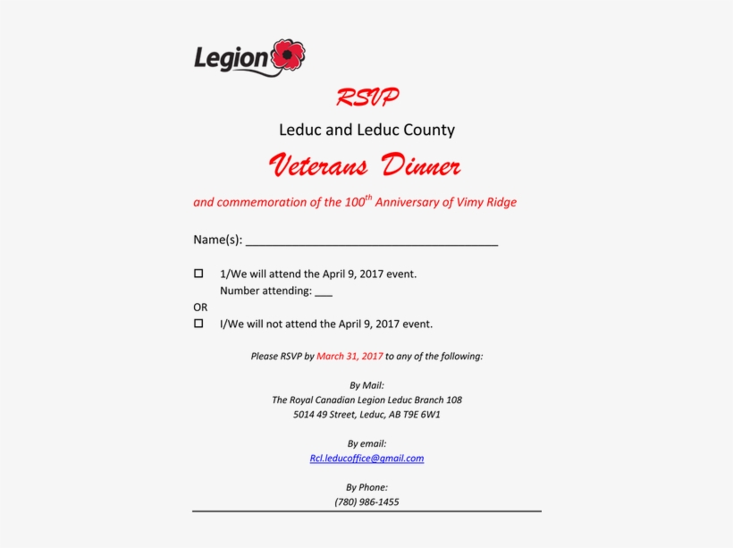 Vertical Divider - Royal Canadian Legion, transparent png