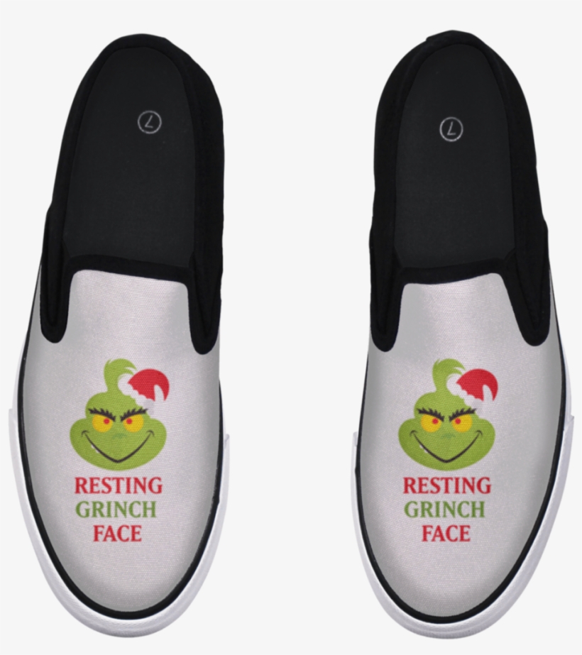 Resting Grinch Face Slip-on Shoe - Shoe, transparent png