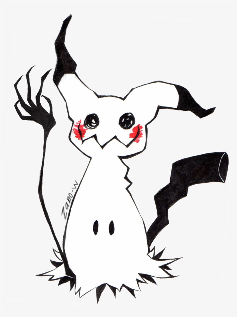 Graphic Transparent Library Ink By Zano W On Deviantart - Mimikyu, transparent png