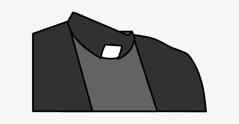 Black And White Download Shirt Clip Art At Clker Com - Priest Clip Art, transparent png