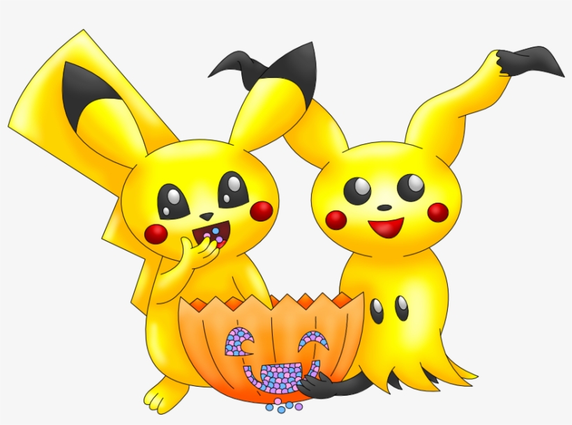 Pikachu Mimikyu Halloween Colored Pikachu Mimikyu Halloween - Halloween, transparent png