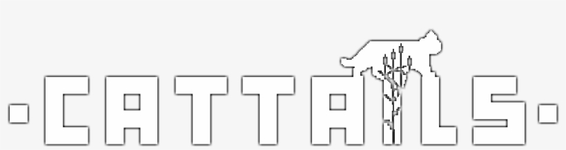 Logo Small White With Outline - Cattails Game Logo, transparent png