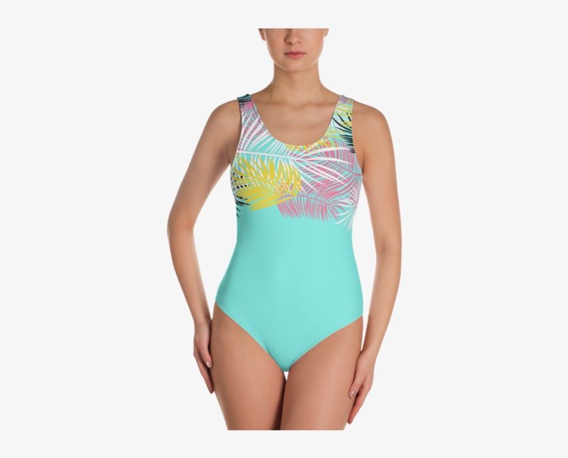 Palmeras Tropicales Swimsuit - One-piece Swimsuit, transparent png