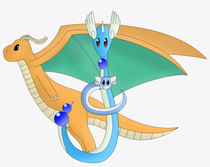 Png Of Dragonite - Dratini, transparent png