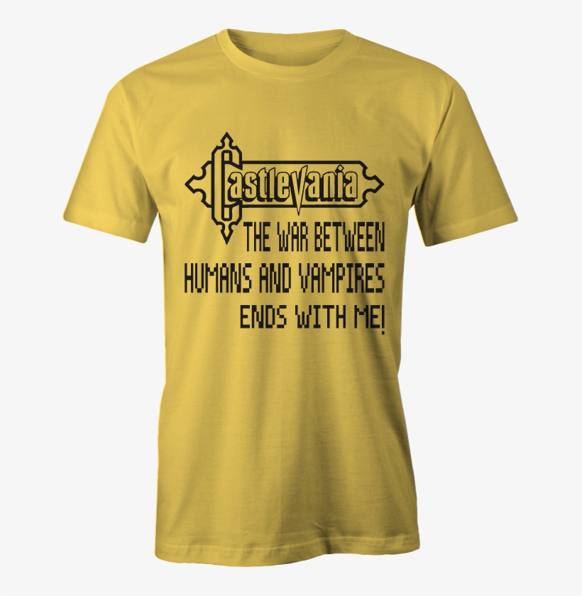 The War Ends With Me Castlevania Throwback Tee - Hope You Step On A Brick Mens T-shirt (colour: Sports, transparent png