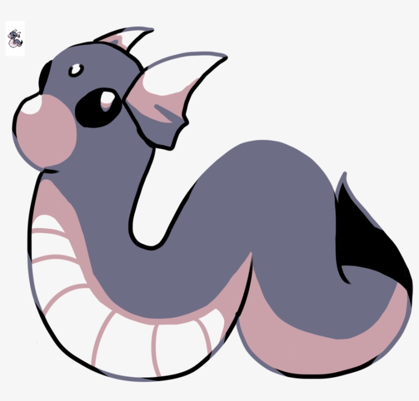 Retro Dratini - Cartoon, transparent png