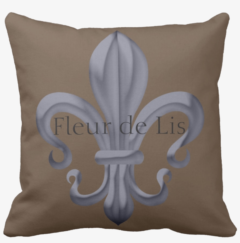 Fleur De Lis Throw Pillow - Throw Pillow, transparent png