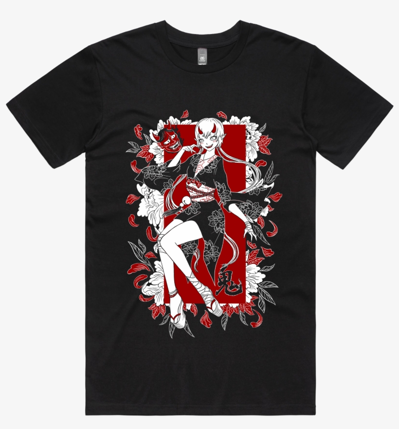 Oni Girl Tee - T-shirt, transparent png