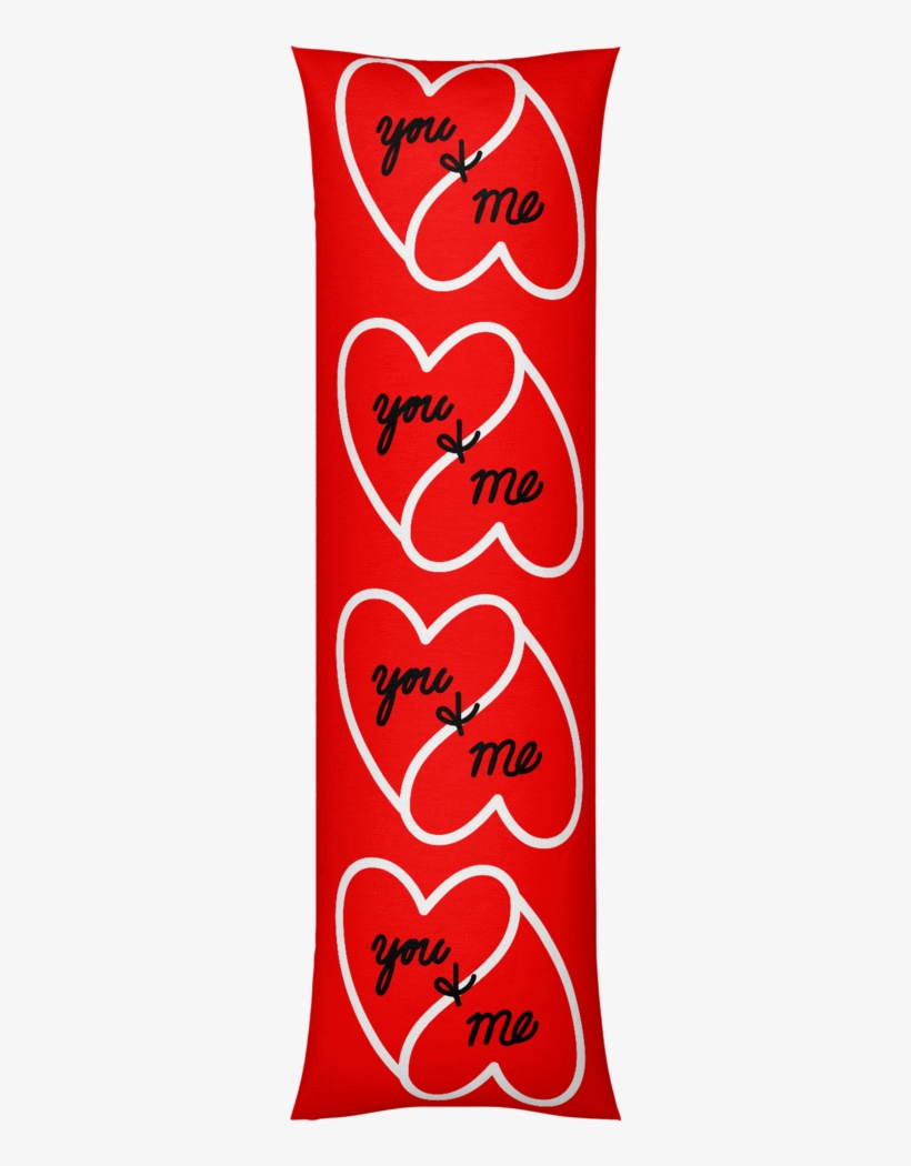 The Make Up, Break Up Body Pillow Case - Heart, transparent png