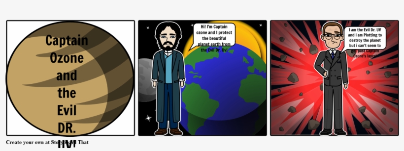 Captain Ozone And The Evil Dr - Ultraviolet, transparent png