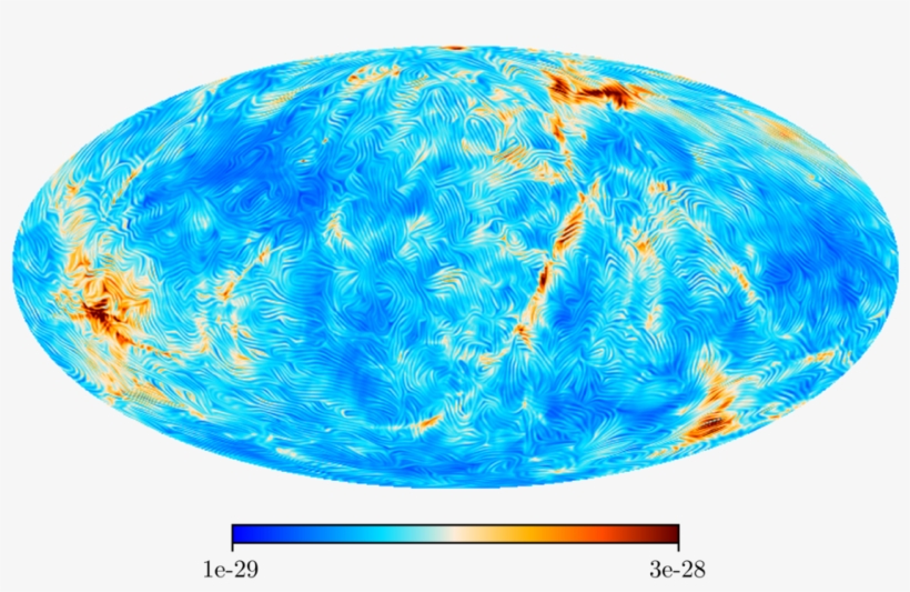 Sky View Of The Magnetic Field Strength And Orientation - Magnetic Field, transparent png