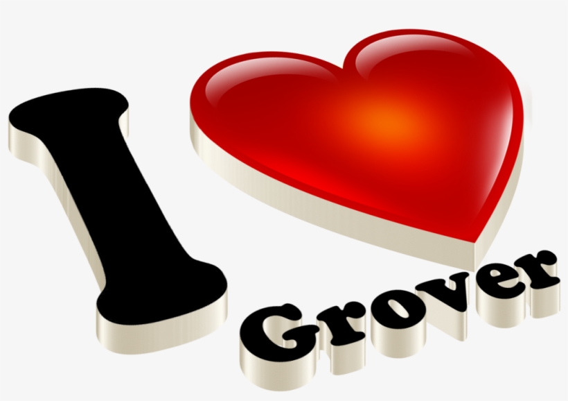 Grover Heart Name Transparent Png - Pravin Name, transparent png