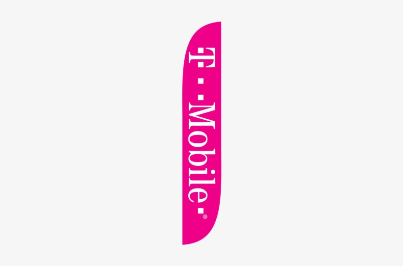 T Mobile Pink Feather Flag - T-mobile Swooper Flag, transparent png