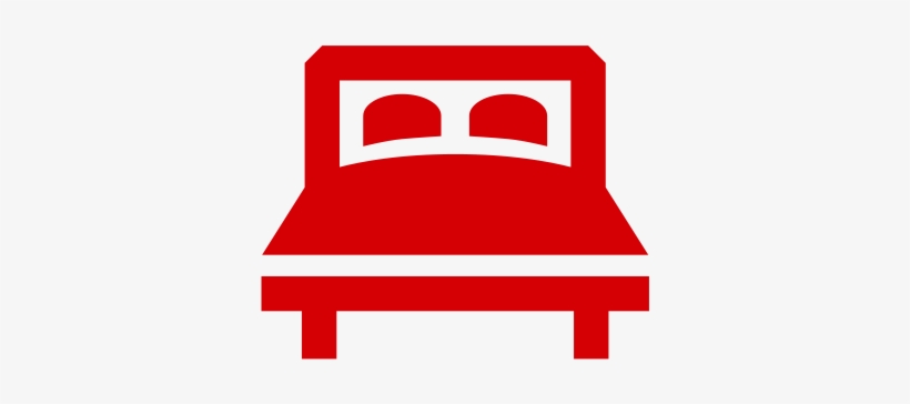 Bedroom - Furniture Icon Red Line, transparent png