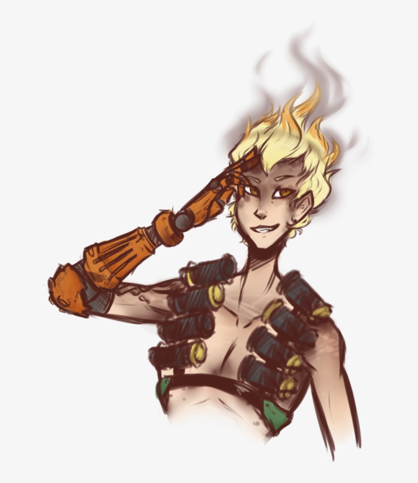 Jamison Trashpile Fawkes By - Overwatch Junkrat Art, transparent png