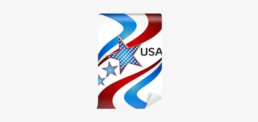 American Flag, Vector Background For Independence Day - Independence Day, transparent png