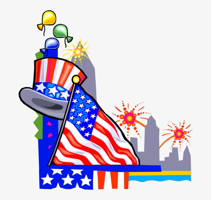 Vector Illustration Of Independence Day 4th Fourth - Fourth Of July Border Png, transparent png
