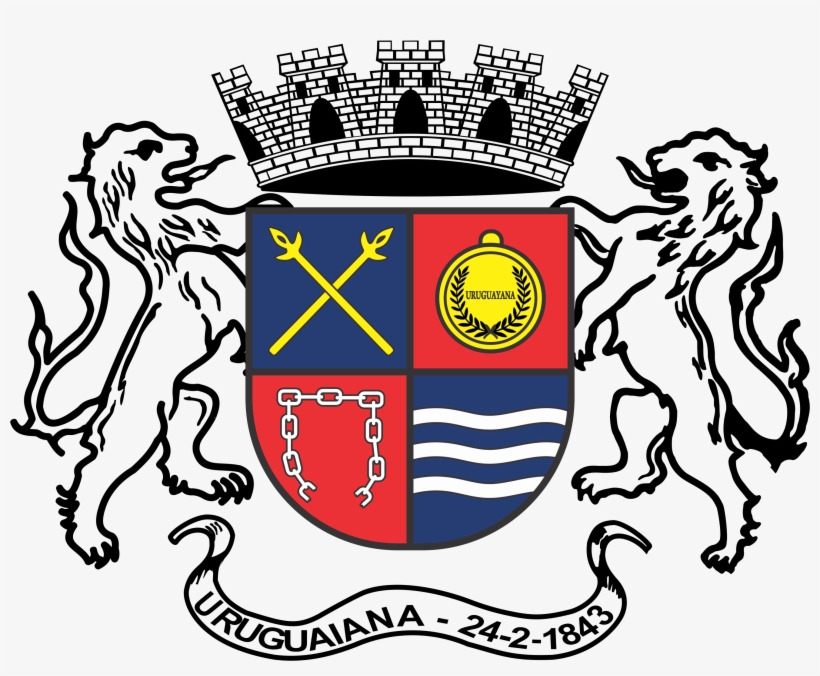 Modelo Com Fundo Transparente - Brasão Uruguaiana, transparent png