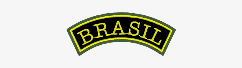 Brasil 01 8x3 Cm - Embroidered Patch, transparent png