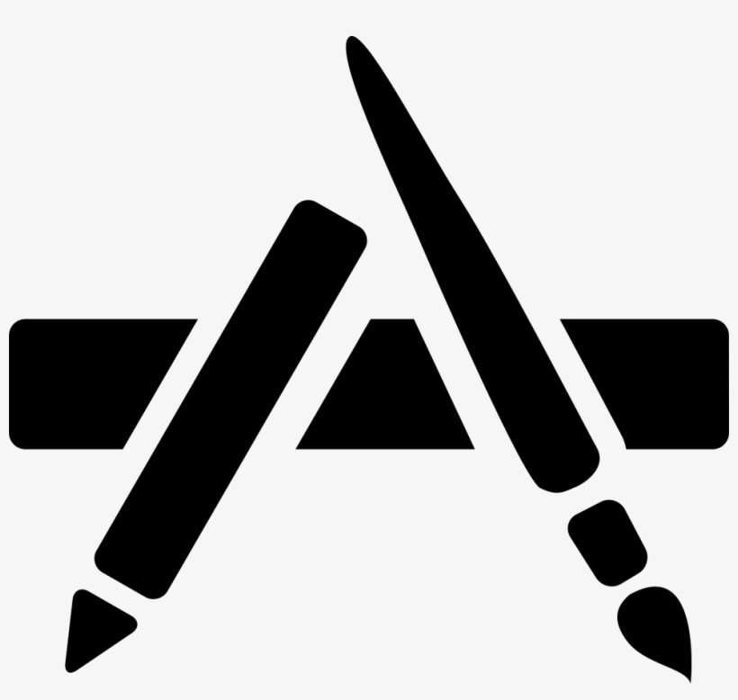 App Store Comments - App Store Logo Png Black, transparent png