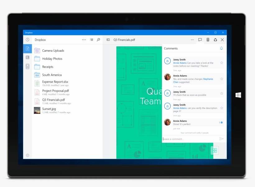The Dropbox App For Windows 10 Mobile, transparent png