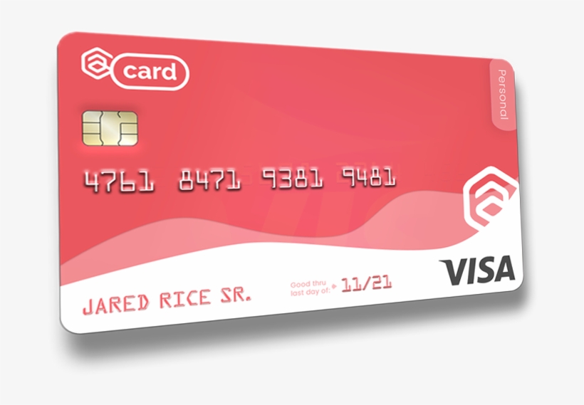 Arisecard-angled - Visa, transparent png
