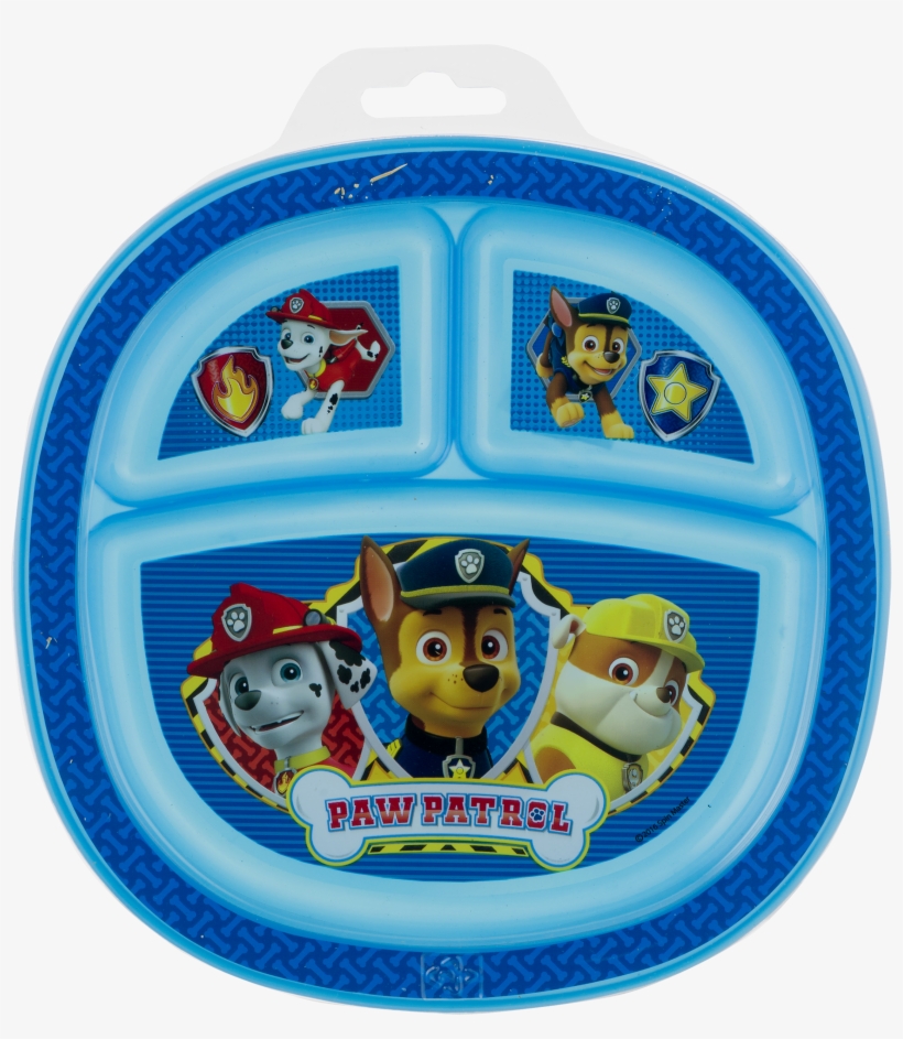 Paw Patrol Plate - Boy-blue, transparent png