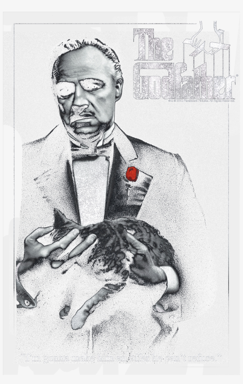 The Godfather Poster Men's Ringer T-shirt - The Godfather, transparent png