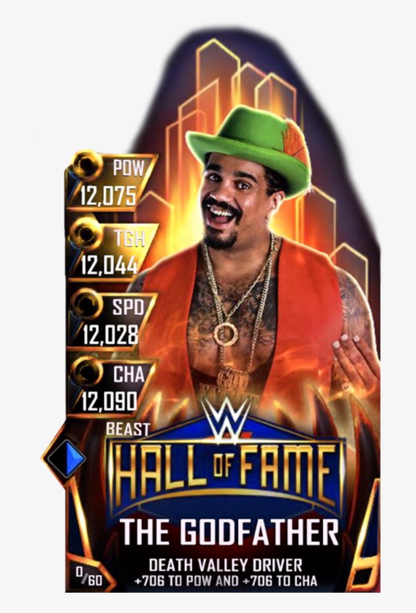 Supercard Thegodfather S4 16 Beast Halloffame - Rikishi *solofa Fatu Jr* Signed 8x10 Photo Hof Beckett, transparent png