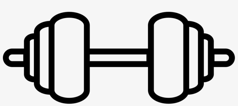 Computer Icons Drawing Clip Art - Dumbbell Outline Icon Png, transparent png