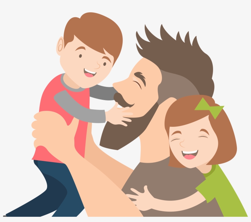 Hand Drawn Cartoon Father S Day Decoration Vector, transparent png