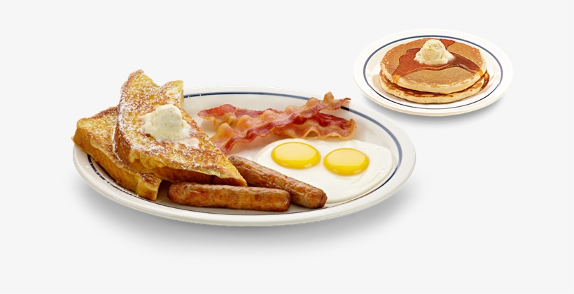 American Breakfast Png Graphic Black And White Download - Split Decision Breakfast Ihop, transparent png