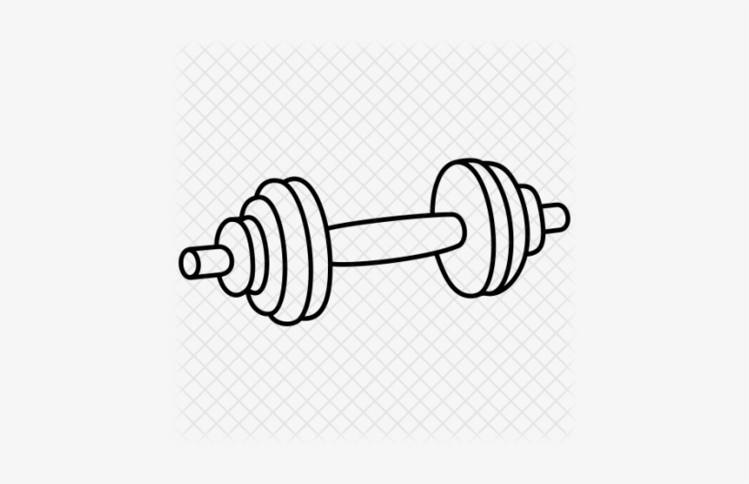 Dumbell Drawing - Dumbbell, transparent png