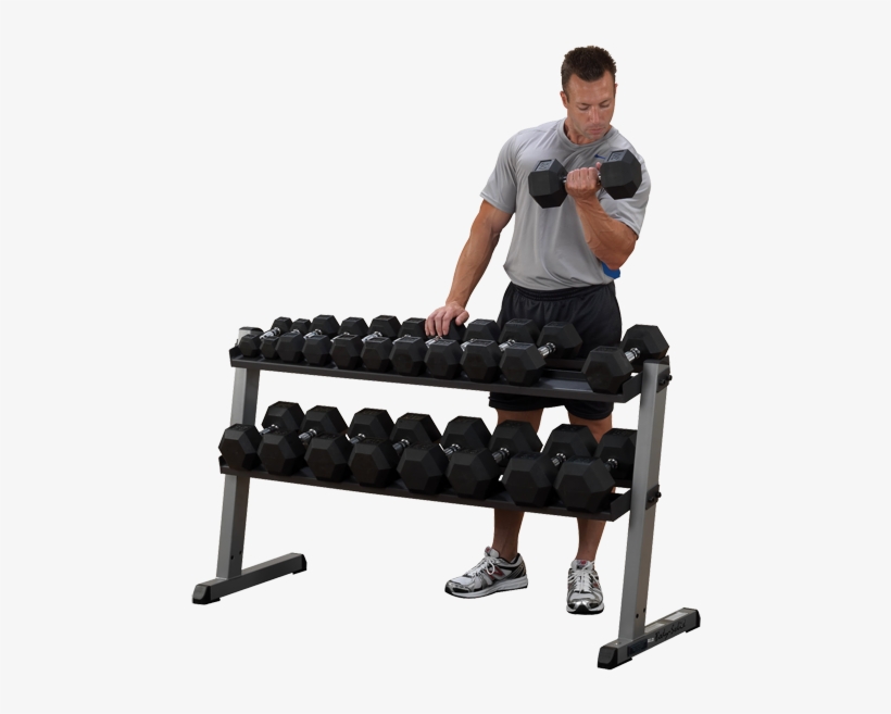 Body Solid Gdr60 - Body Solid Gdr-60 2 Tier Horizontal Dumbbell, transparent png