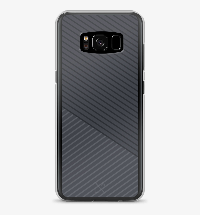Dark Grey Skinny Stripes Samsung Galaxy Phone Case, transparent png