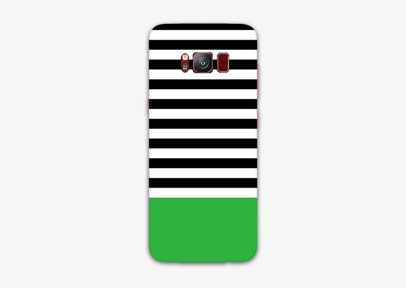 Black Green Stripe Pattern Samsung S8 Mobile Case - Smartphone, transparent png