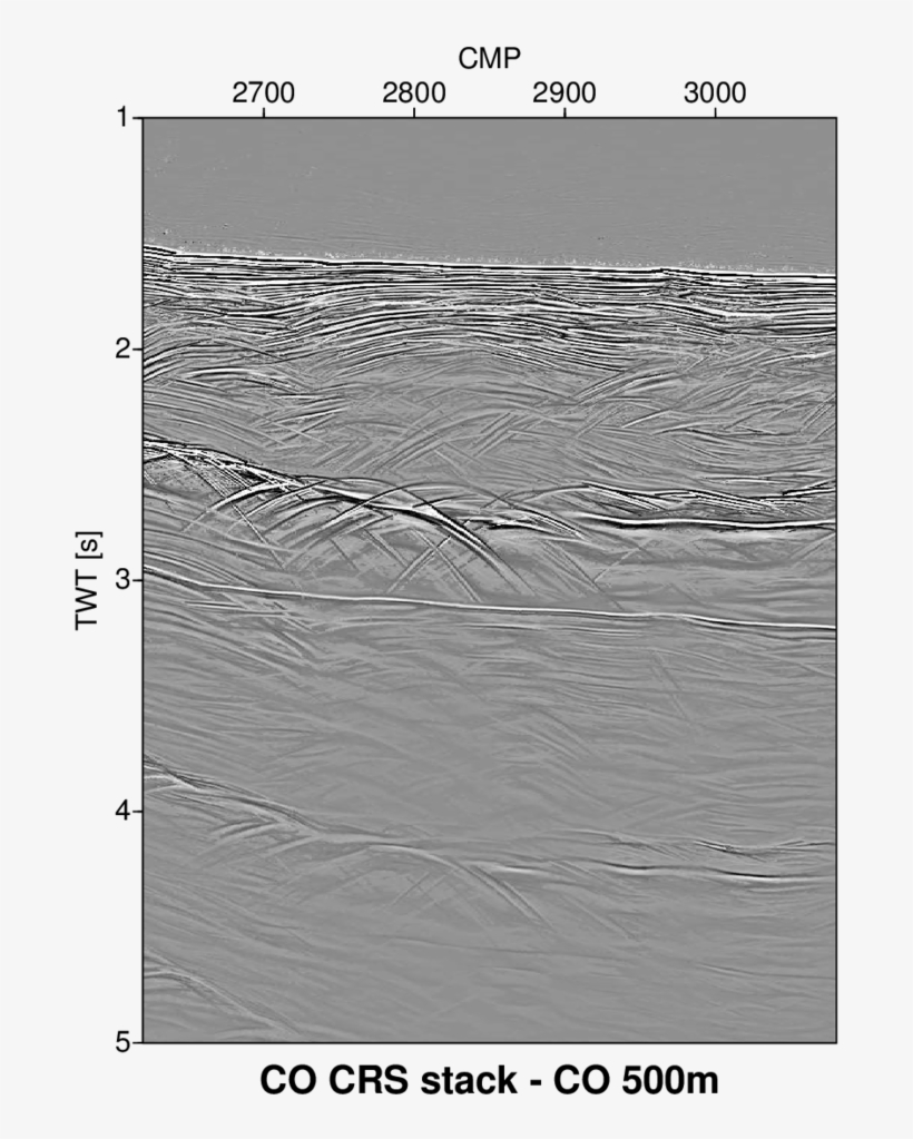 Co Crs Stacked Section Of The Field Data For The Co - Monochrome, transparent png