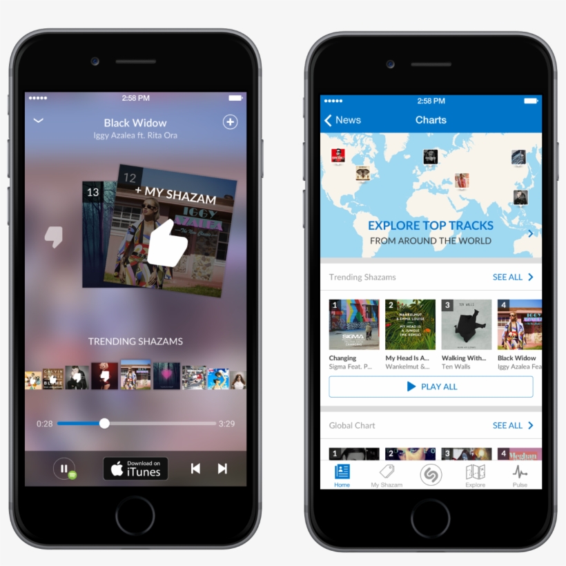 Shazam Update - Shazam Iphone 6, transparent png