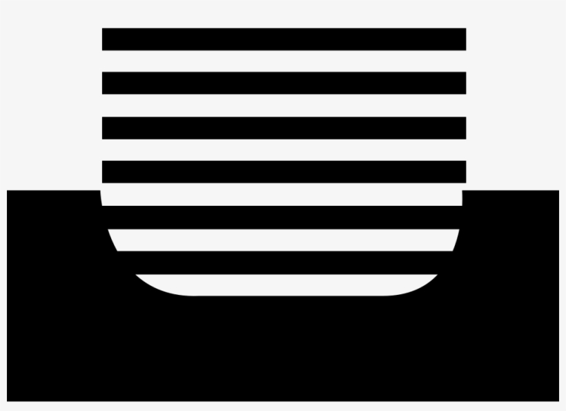 Inbox Full Interface Symbol Of A Tray Covered With - Icon, transparent png