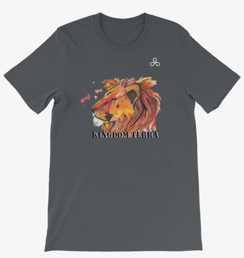 Custom Lion Art Watercolor Lion White Logo Mockup Front, transparent png